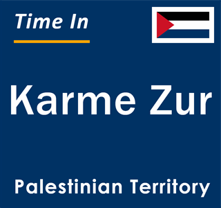 Current local time in Karme Zur, Palestinian Territory