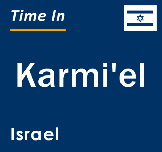 Current local time in Karmi'el, Israel