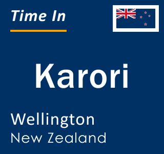 Current local time in Karori, Wellington, New Zealand