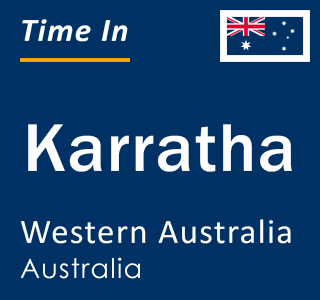 Current local time in Karratha, Western Australia, Australia