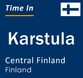 Current local time in Karstula, Central Finland, Finland
