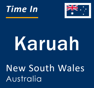 Current local time in Karuah, New South Wales, Australia