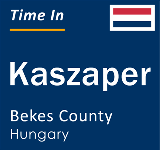 Current local time in Kaszaper, Bekes County, Hungary