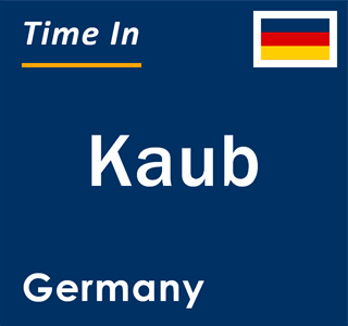 Current local time in Kaub, Germany