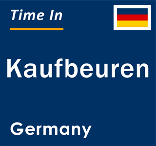 Current local time in Kaufbeuren, Germany