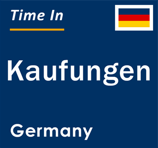 Current local time in Kaufungen, Germany