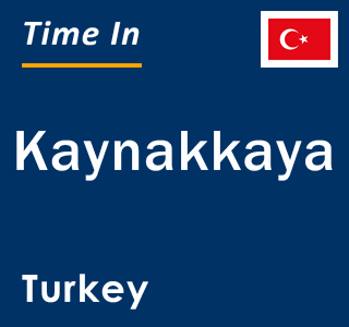 Current local time in Kaynakkaya, Turkey