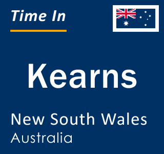 Current local time in Kearns, New South Wales, Australia
