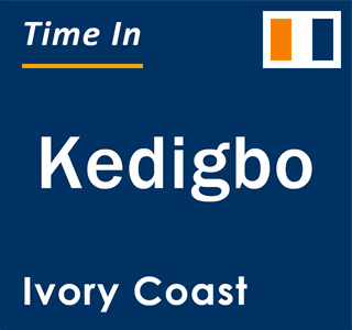 Current local time in Kedigbo, Ivory Coast