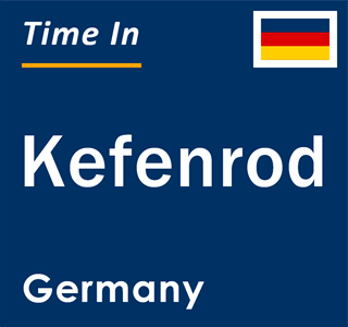 Current local time in Kefenrod, Germany