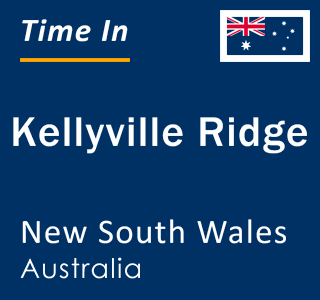 Current local time in Kellyville Ridge, New South Wales, Australia