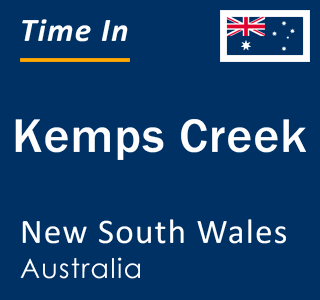 Current local time in Kemps Creek, New South Wales, Australia