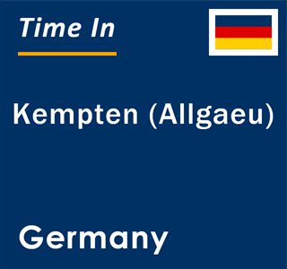 Current local time in Kempten (Allgaeu), Germany