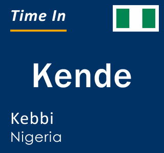 Current local time in Kende, Kebbi, Nigeria