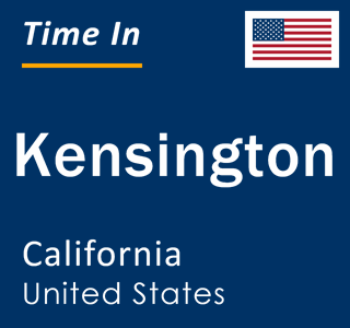 Current local time in Kensington, California, United States