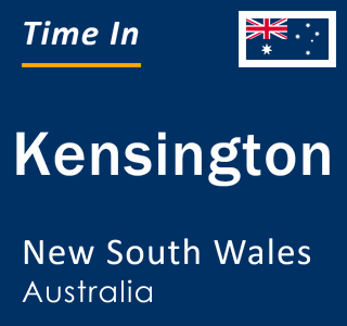 Current local time in Kensington, New South Wales, Australia