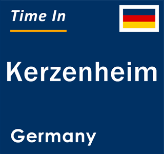 Current local time in Kerzenheim, Germany