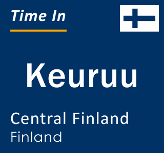 Current local time in Keuruu, Central Finland, Finland