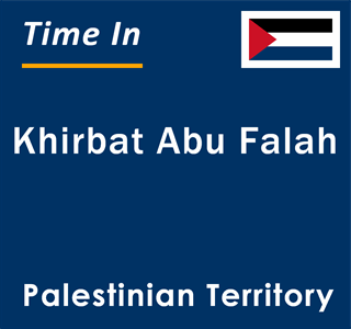 Current local time in Khirbat Abu Falah, Palestinian Territory