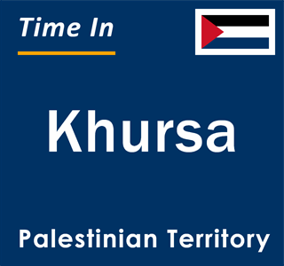 Current local time in Khursa, Palestinian Territory