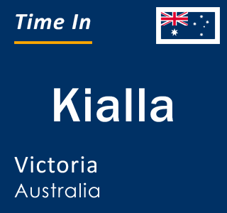 Current local time in Kialla, Victoria, Australia