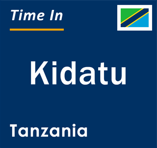 Current local time in Kidatu, Tanzania