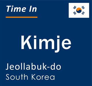 Current local time in Kimje, Jeollabuk-do, South Korea