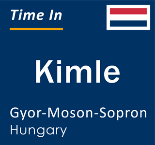 Current local time in Kimle, Gyor-Moson-Sopron, Hungary