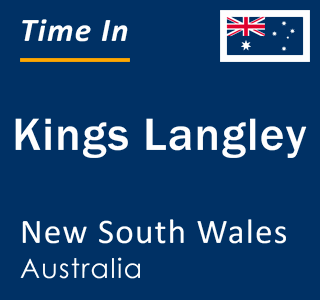 Current local time in Kings Langley, New South Wales, Australia