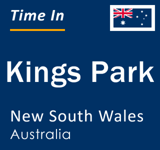 Current local time in Kings Park, New South Wales, Australia