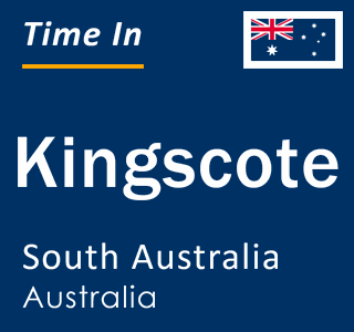 Current local time in Kingscote, South Australia, Australia