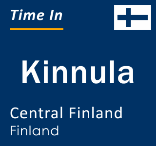 Current local time in Kinnula, Central Finland, Finland