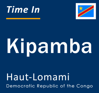 Current local time in Kipamba, Haut-Lomami, Democratic Republic of the Congo