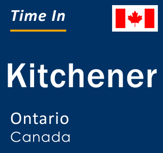 Current time in Kitchener, Ontario, Canada
