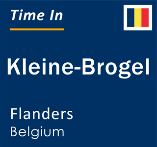 Current local time in Kleine-Brogel, Flanders, Belgium