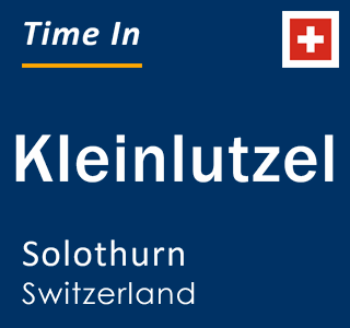 Current local time in Kleinlutzel, Solothurn, Switzerland