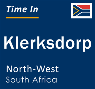 Current local time in Klerksdorp, North-West, South Africa