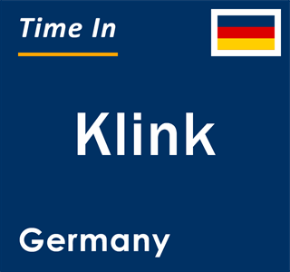 Current local time in Klink, Germany