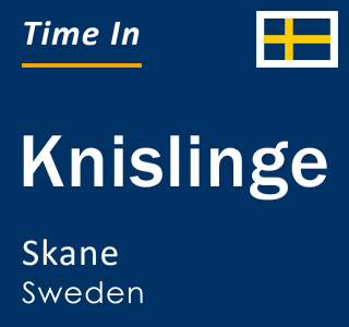 Current local time in Knislinge, Skane, Sweden