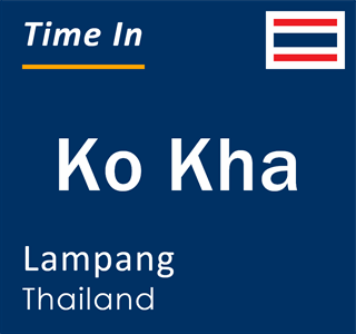 Current local time in Ko Kha, Lampang, Thailand