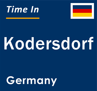 Current local time in Kodersdorf, Germany