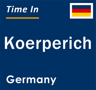 Current local time in Koerperich, Germany