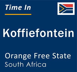 Current local time in Koffiefontein, Orange Free State, South Africa