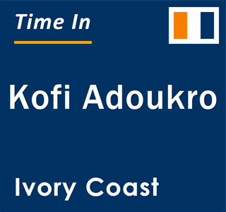 Current local time in Kofi Adoukro, Ivory Coast