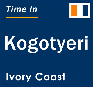 Current local time in Kogotyeri, Ivory Coast