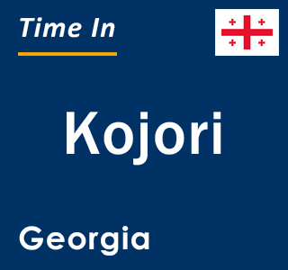 Current local time in Kojori, Georgia