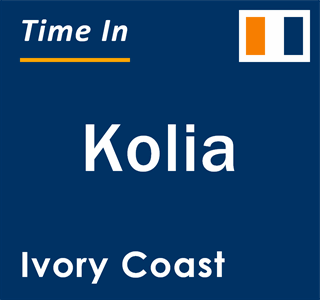 Current local time in Kolia, Ivory Coast