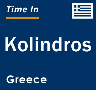 Current local time in Kolindros, Greece