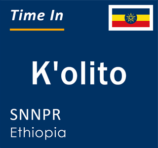 Current local time in K'olito, SNNPR, Ethiopia