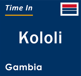 Current local time in Kololi, Gambia